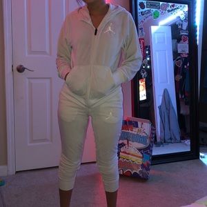 Jordan velvet jump suit